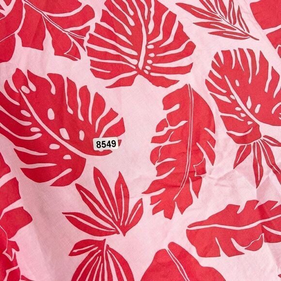 Bonobos Shirt Mens Large Pink Palm Scatter Coral Fan Slim Fit Button Up - Picture 8 of 8
